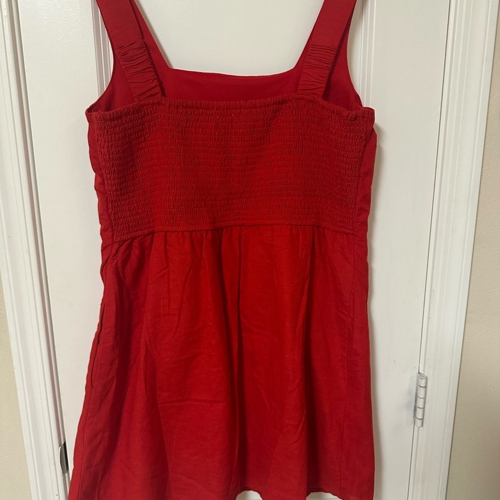 Japna Scarlet Mini Dress With Pockets! - Picture 5 of 8